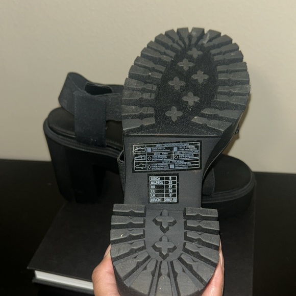 Black Block Heels - Picture 3 of 3